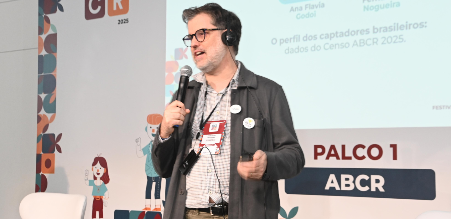 Foto do diretor executivo da ABCR, Fernando Nogueira, no Festival ABCR 2025 em junho.